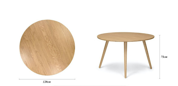 Kích thước của bàn tròn gỗ sofa